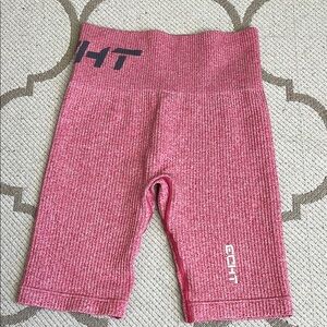 Echt Arise comfort Pink ribbed biker Athletic 8” inseam Shorts